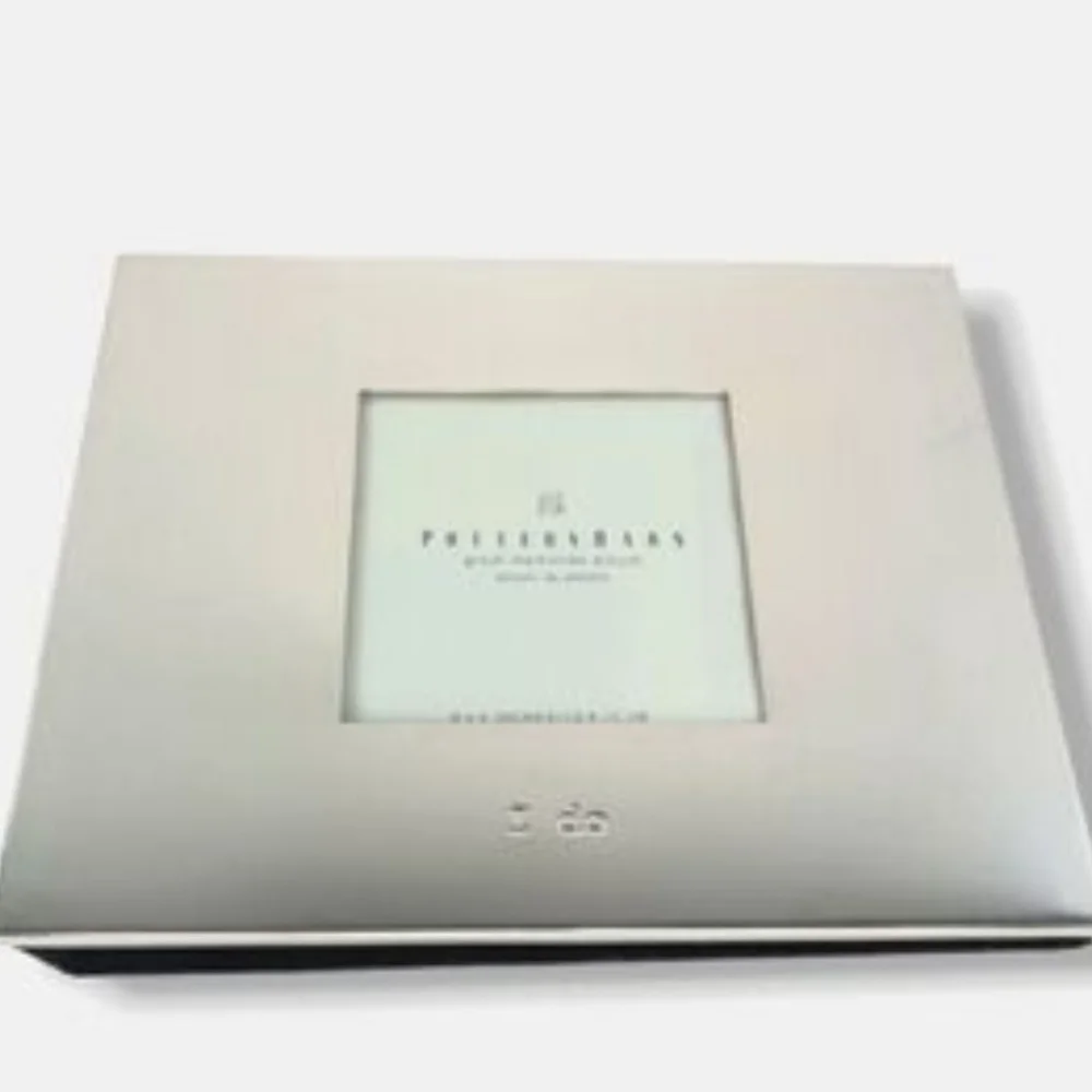 Pottery Barn Silver Plated I DO Great Memories Photo Album